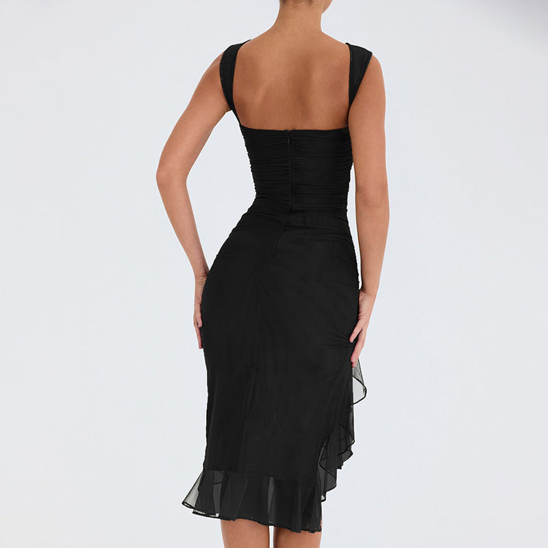 Summer Slim Skinny Sleeveless Dress for Women Fashion Party Club Dresses